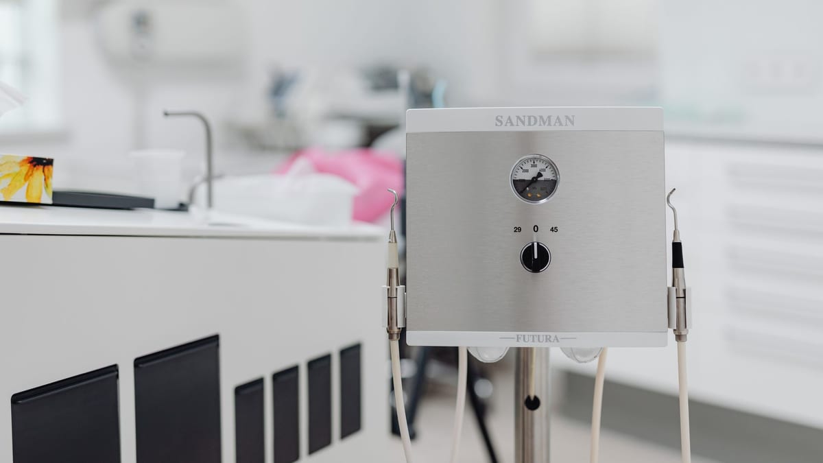 An aesthetic clinic treatment room with skin tightening equipment