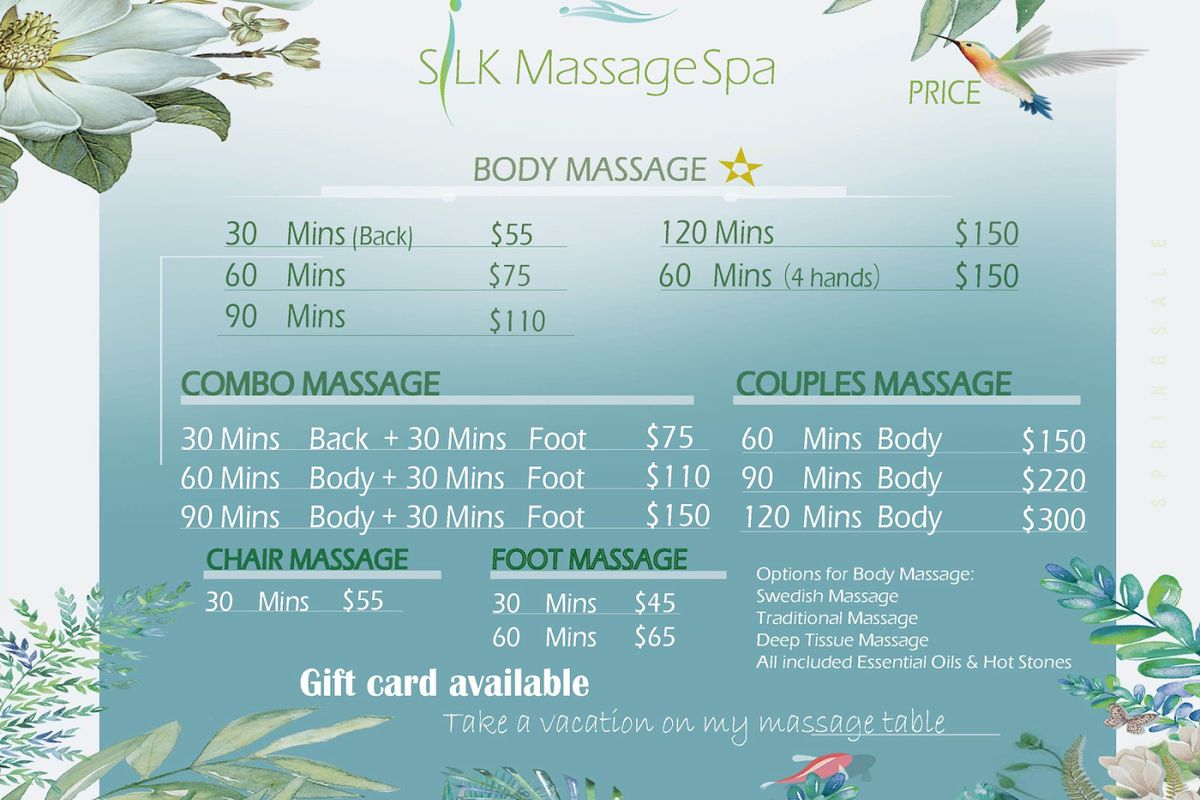 Silk Massage Spa, med spa and aesthetic clinic in Auburn