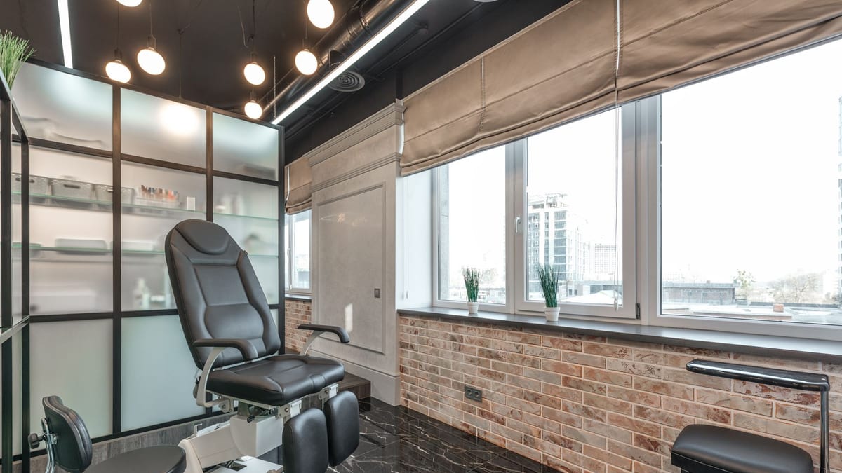 A med spa treatment room